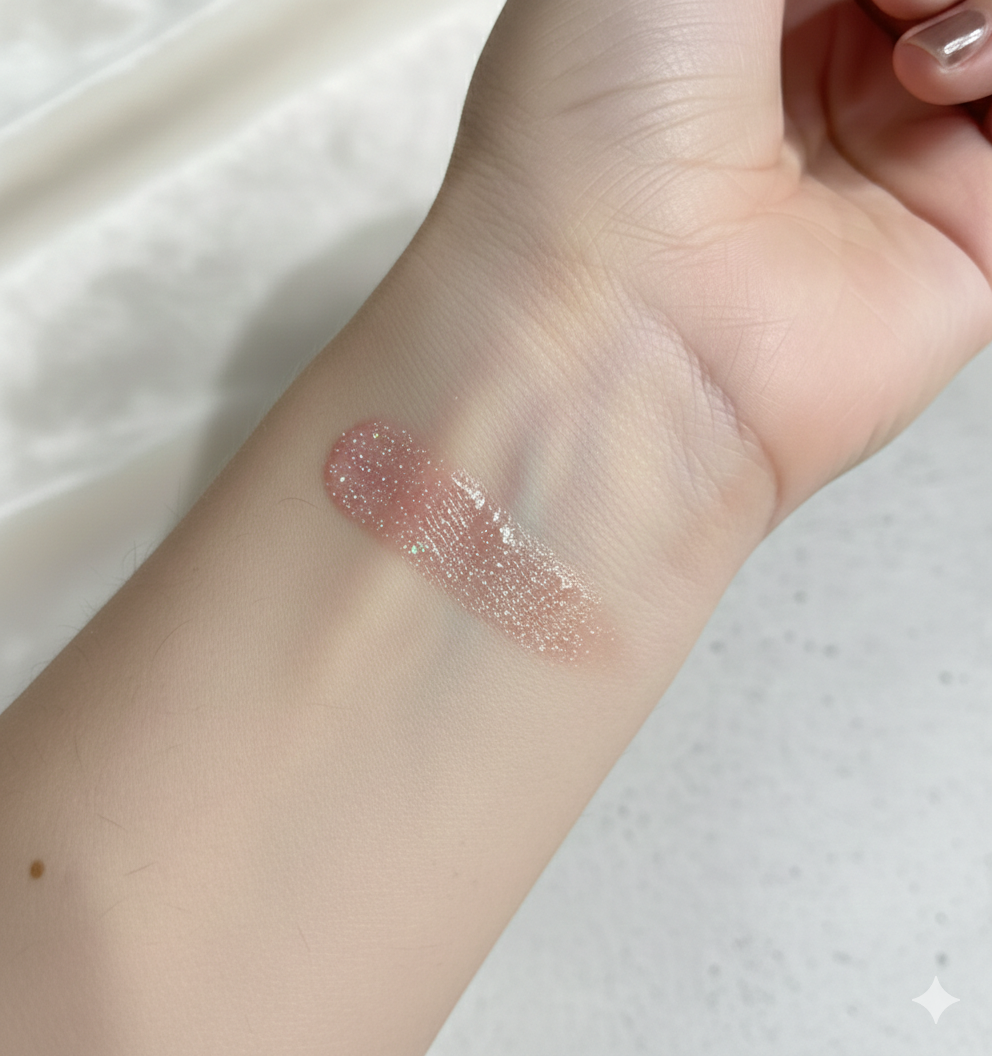 Kiavvi BunnyPop Lip Charm Keychain- Coral Rose