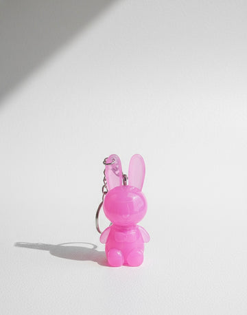 Kiavvi BunnyPop Lip Charm Keychain- Baby Pink