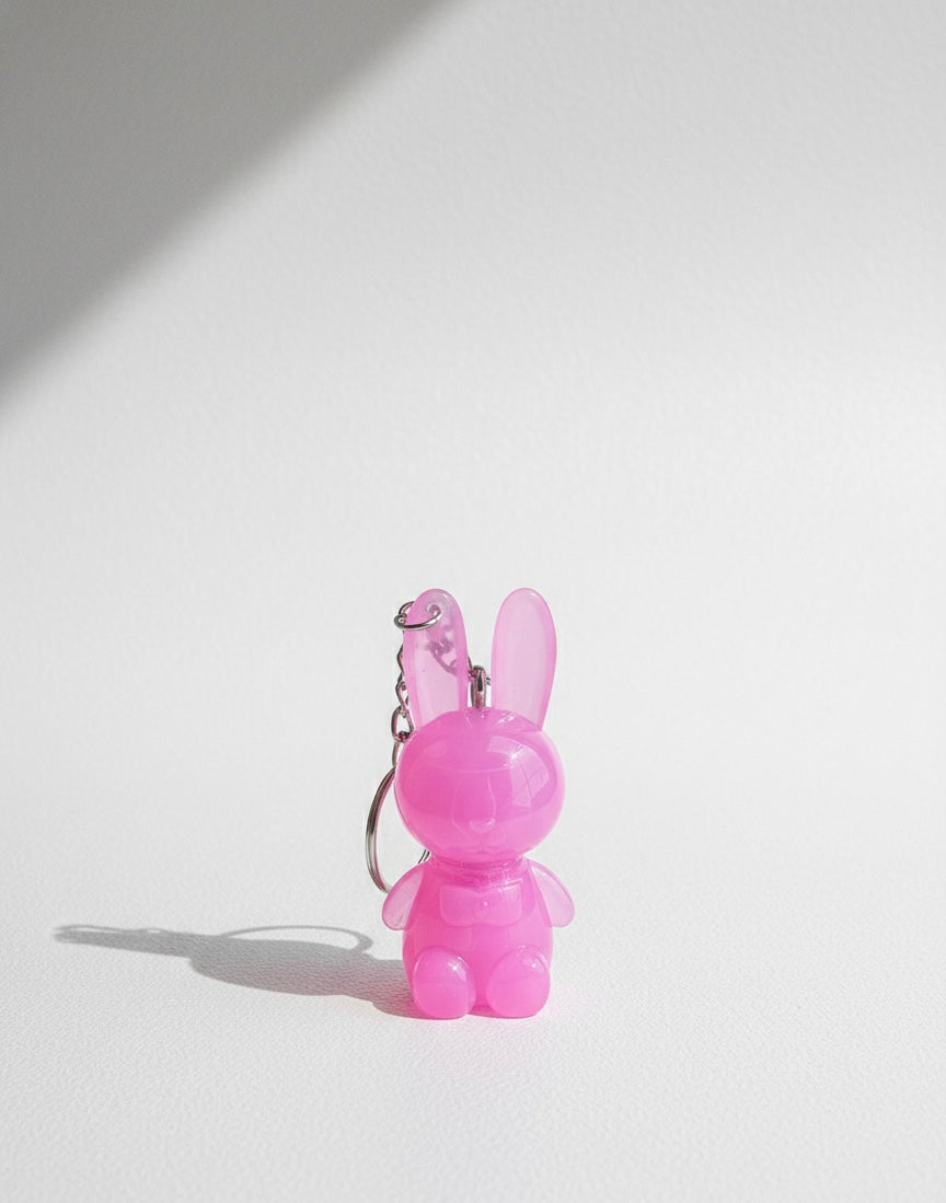Kiavvi BunnyPop Lip Charm Keychain- Baby Pink