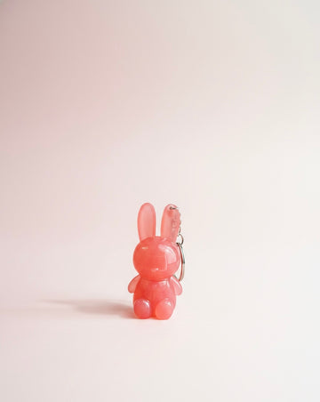 Kiavvi BunnyPop Lip Charm Keychain- Peach
